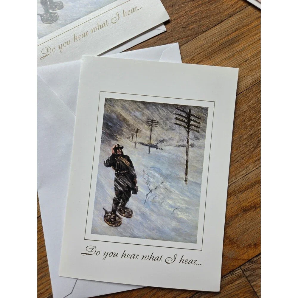 Christmas holiday card bundle (5) praying angels do you hear what i hear